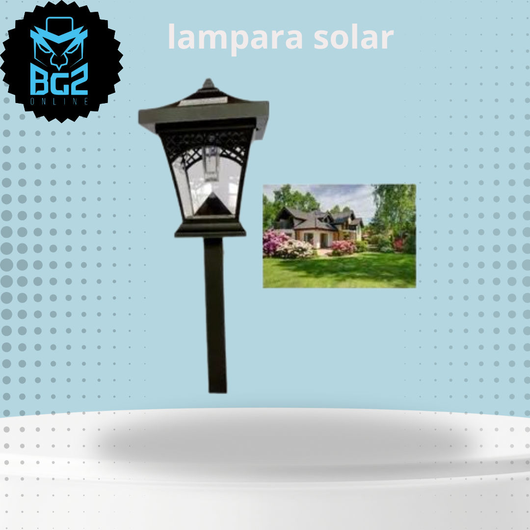 LAMPARA SOLAR DE JARDIN CON SENSOR